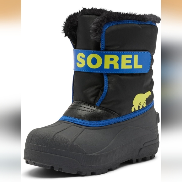 Sorel Kids' Black and Blue Snow Boots Size 12 - NWOT - Picture 4 of 8